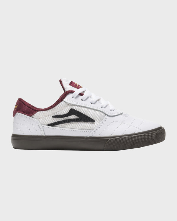 Cambridge Kids - White/Gum Leather