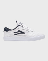 Cambridge Kids - White/Navy Leather