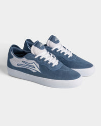 Essex - Light Navy Suede White