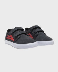 Griffin Kids - Charcoal/Flame Suede