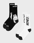 LAKAI X RIPNDIP Lord Nerm Socks Pack - Black/White