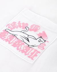 LAKAI x RIPNDIP Raglan-T-Shirt – Weiß/Schwarz