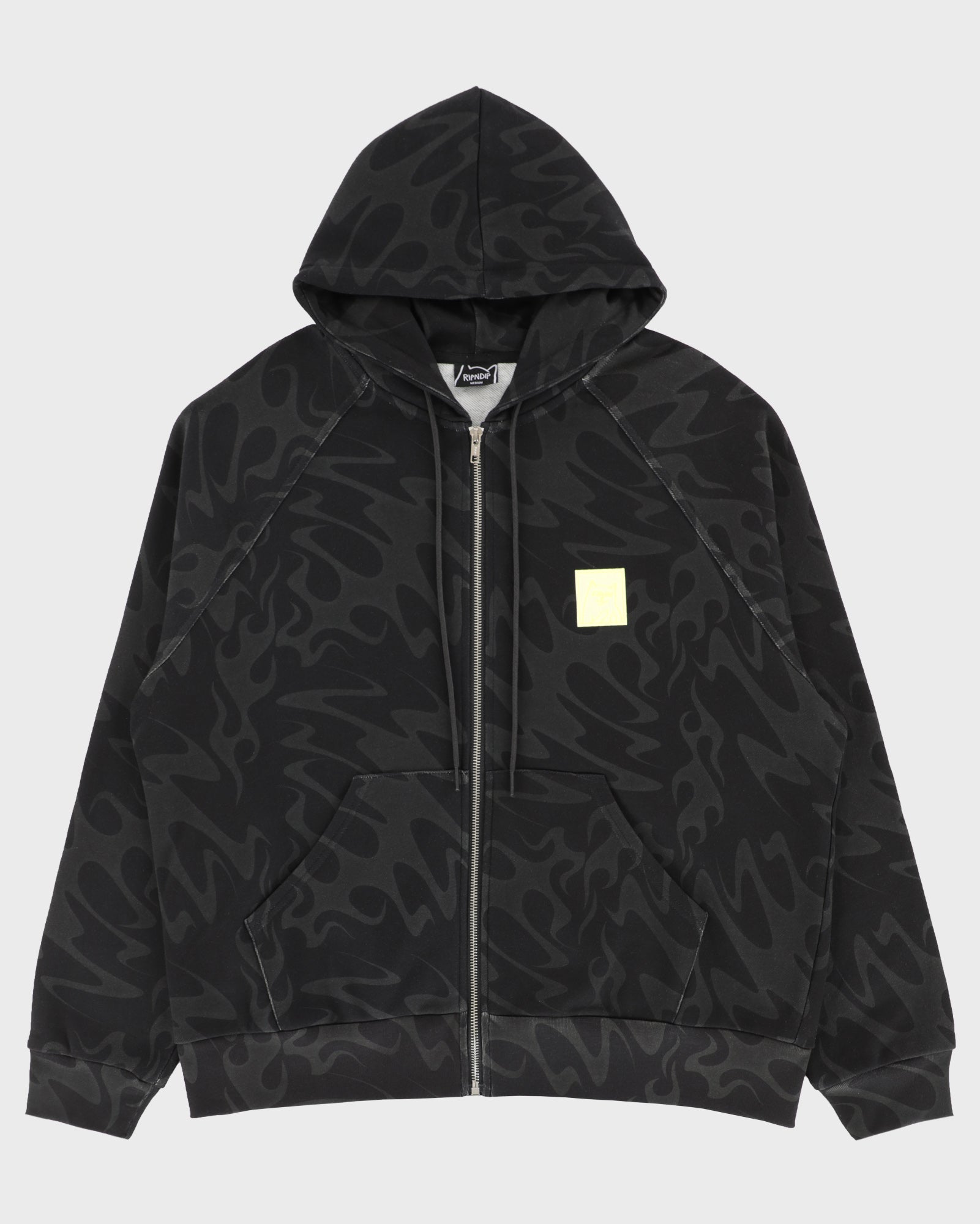 LAKAI X RIPNDIP Flame Zipper Hoodie - Dark Grey