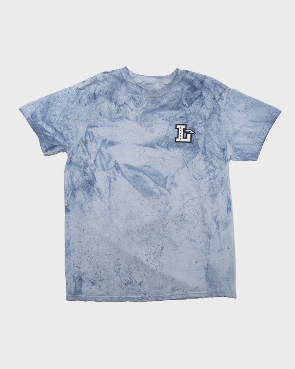 Letterman T Shirt – Marineblau Batik