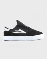 Black/White Suede