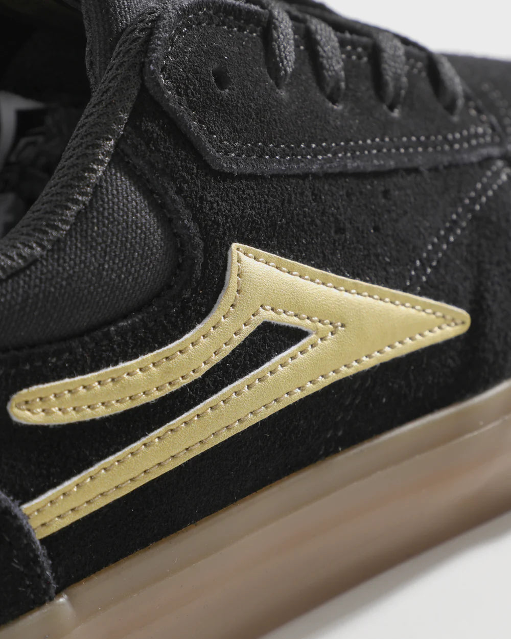 Griffin (Sale) - Black/Gold Suede