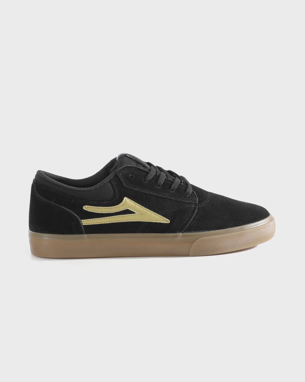 Griffin (Sale) - Black/Gold Suede
