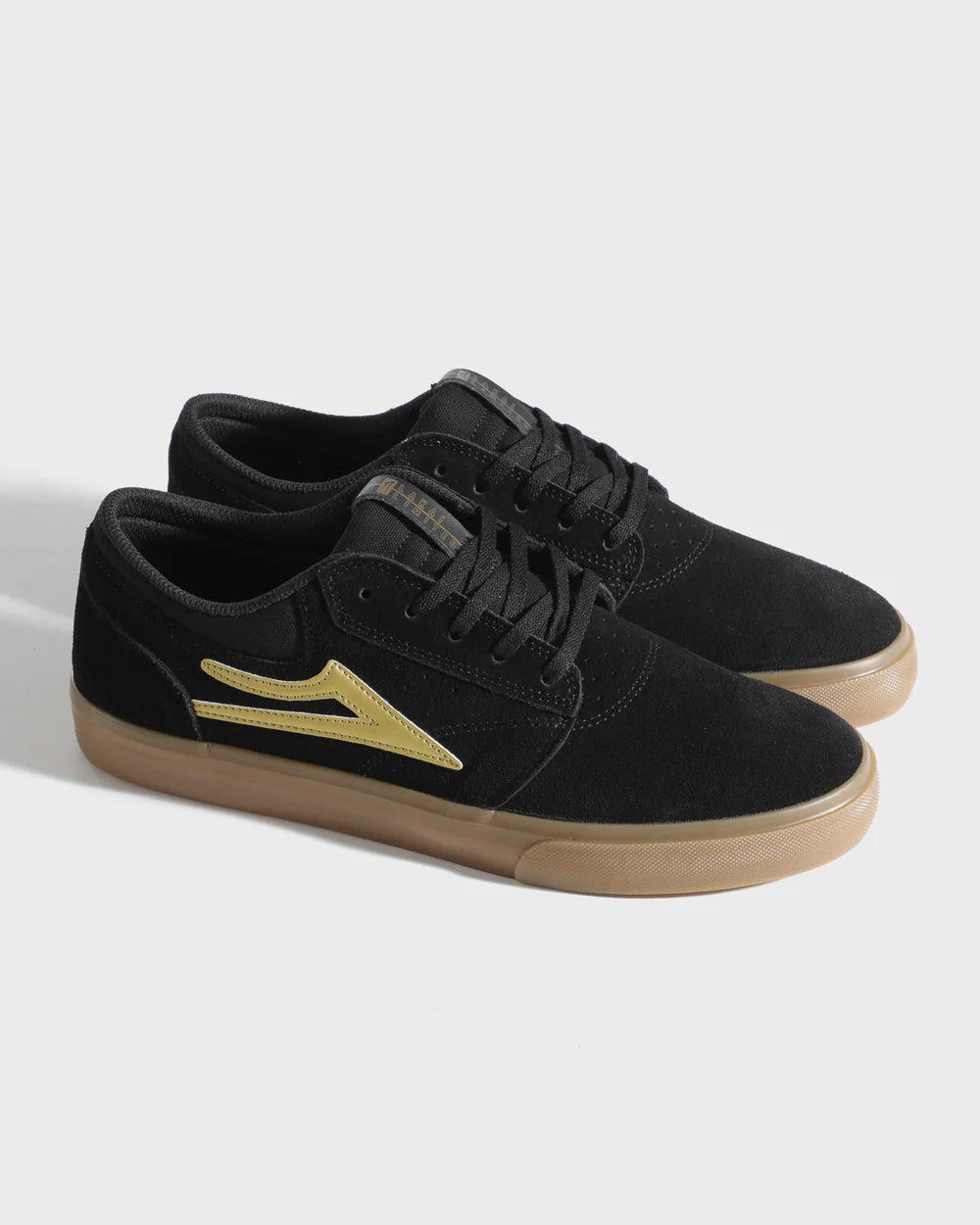Griffin (Sale) - Black/Gold Suede
