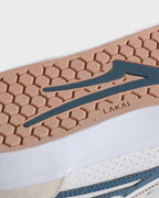 Manchester - Weißes Wildleder Navy Perf