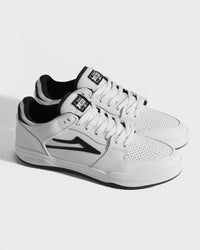 Telford Low - White/Black Leather