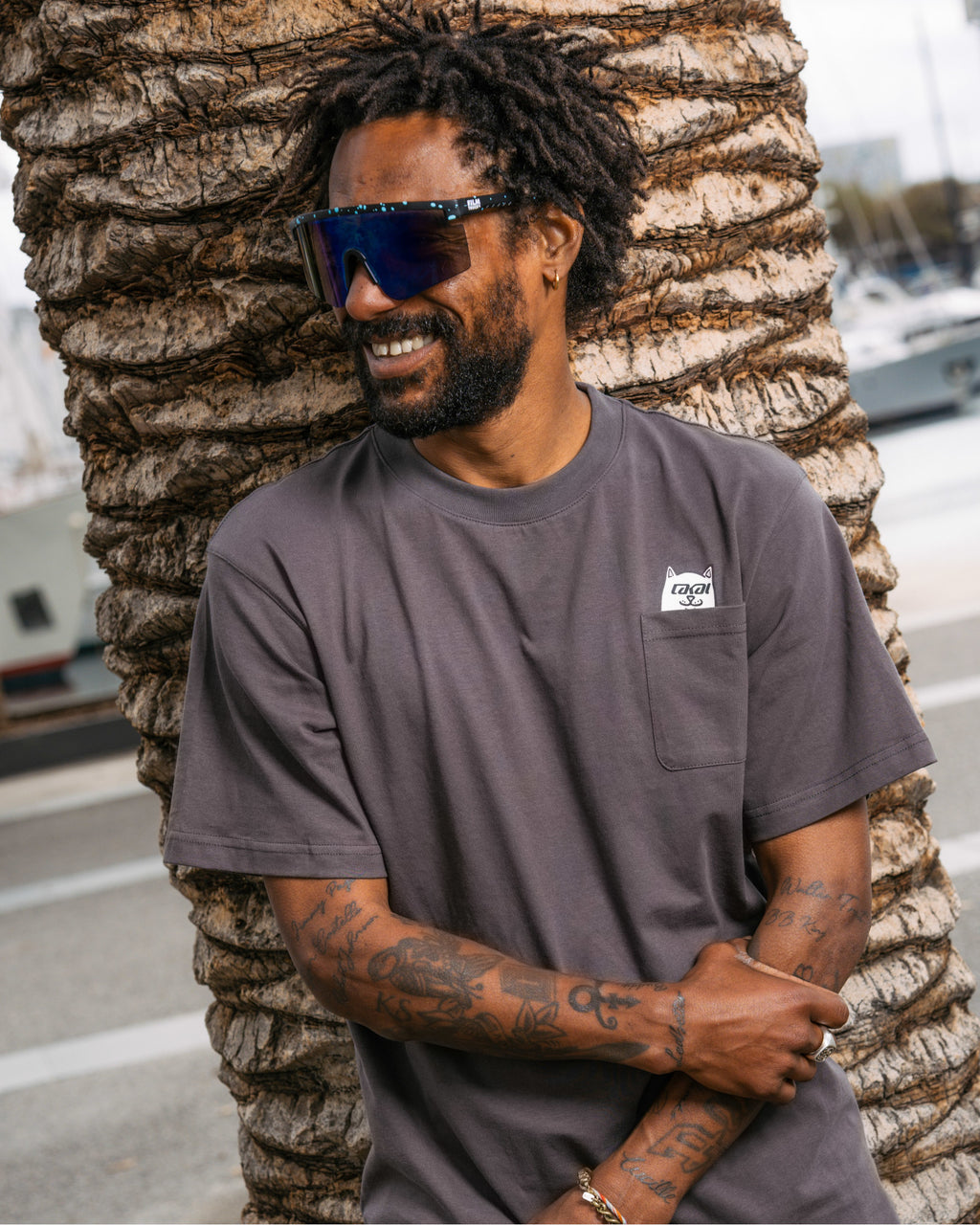 LAKAI x RIPNDIP Lord Nerm Pocket SS Tee - Dark Gray