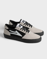 Manchester - White Suede Black Black
