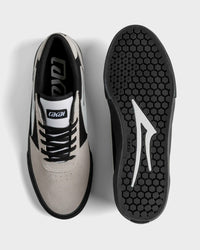 Manchester - White Suede Black Black