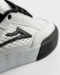 Aran - White Leather Black