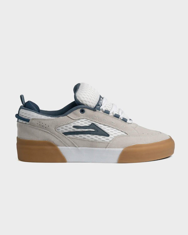 Aran - White Suede/Blue Gum