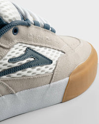 Aran - White Suede/Blue Gum