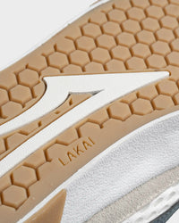 Aran - White Suede/Blue Gum