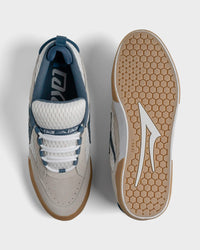 Aran - White Suede/Blue Gum