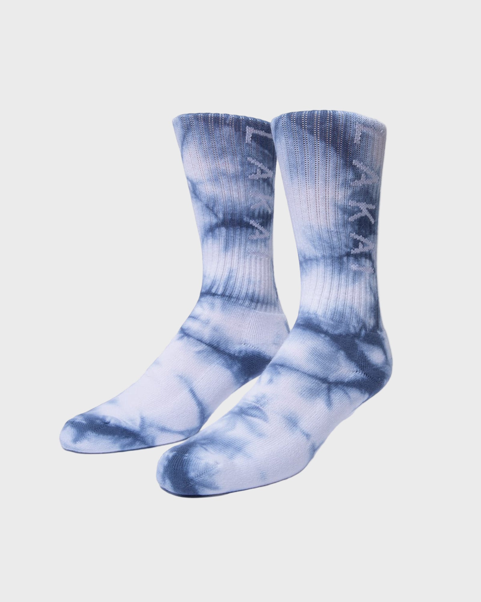 Simple Crew Sock - Navy Tie Dye